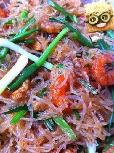 蝦米炒冬粉 蝦米炒冬粉