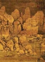 黃公望剡溪訪戴圖軸 黃公望剡溪訪戴圖軸