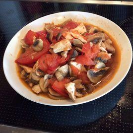 番茄炒蘑菇 番茄炒蘑菇