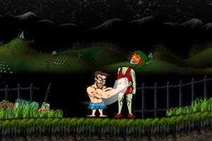 《肌肉男打殭屍》