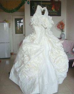 衛生紙婚紗 衛生紙婚紗