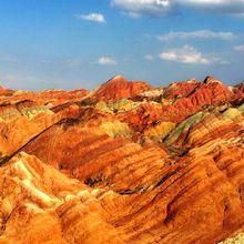 傾斜岩層--張掖丹霞地質公園