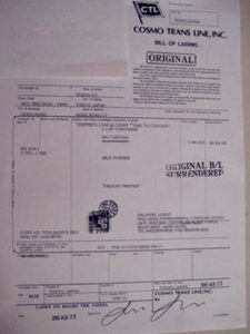 轉船提單 轉船提單