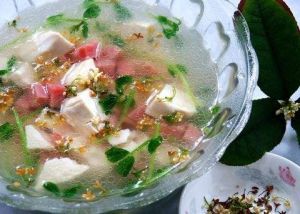 芥菜豆腐火腿湯