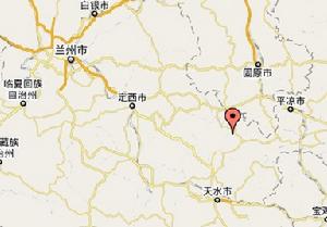 柳梁鄉在甘肅省內位置