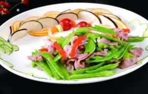 培根肉炒荷蘭豆 培根肉炒荷蘭豆