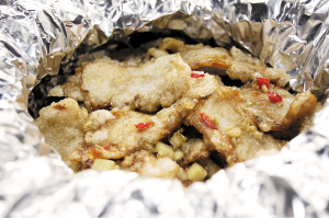 紙包百靈菇 紙包百靈菇