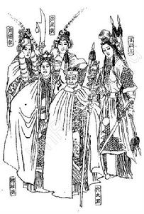 《大宋三代英雄傳》蕭賽紅人物繡像