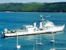 改裝了直升機庫的T53型驅逐艦