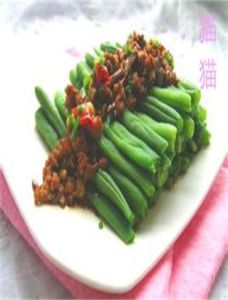 松仁肉醬拌四季豆 松仁肉醬拌四季豆