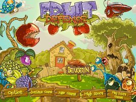 水果大戰蟲子 水果大戰蟲子