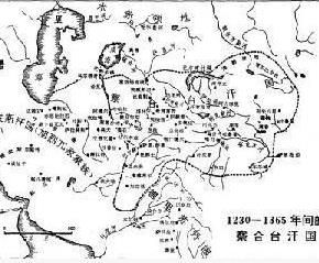 察合台汗國地圖