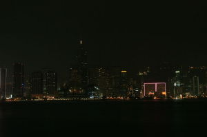 香港維多利亞港地球一小時