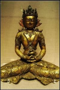 銅鍍金無量壽佛 銅鍍金無量壽佛