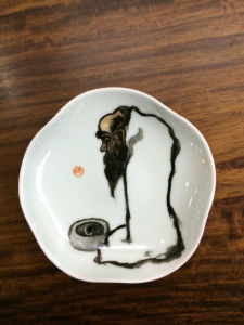 孟墨濃陶瓷作品：《參禪》