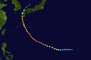 颱風彩蝶路徑圖