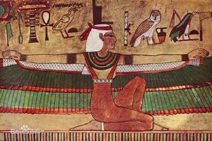 張開翅膀的伊西斯（壁畫，約公元前1360年）