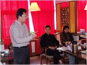 李寧公司新聞發言人王世永現場演講