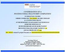 魁北克大學博士後證書