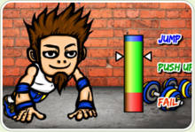 肌肉男做伏地挺身 肌肉男做伏地挺身