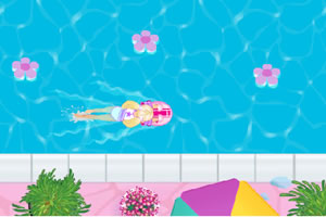 芭比練習游泳 芭比練習游泳