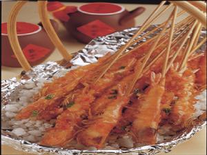 （圖）鐵板串燒蝦