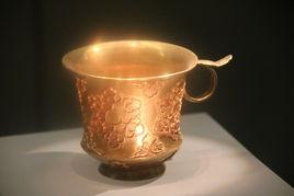 掐絲團花紋金杯 掐絲團花紋金杯