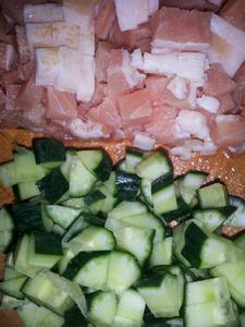 雞蛋黃瓜肉丁炸醬麵 雞蛋黃瓜肉丁炸醬麵