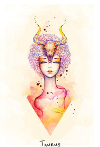 中國插畫家Dou_leung星座系列插畫