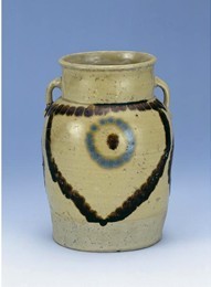 青釉褐綠點彩雙耳罐