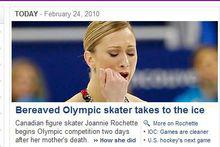 剛剛喪失親人的奧運滑冰選手走上賽場