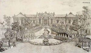 圓明園海晏堂銅版畫 圓明園海晏堂銅版畫