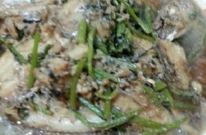 帶魚燜茼蒿 帶魚燜茼蒿
