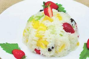 牛奶水果飯 牛奶水果飯