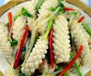 花魷炒麥穗 花魷炒麥穗