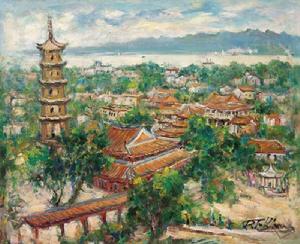 風景---福建 布面油畫