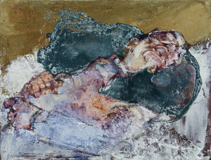 醒醒，該睡覺了2   布面油畫   60x80cm  2015年 