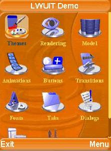 使用LWUIT的應用程式界面