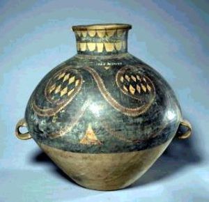 彩陶漩渦菱形幾何紋雙系壺 彩陶漩渦菱形幾何紋雙系壺