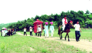 瀋陽滿族民俗村的滿族婚禮表演