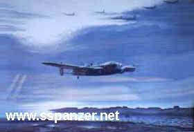一架返航的“蘭開斯特”式轟炸機
