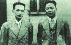 76號頭目李士群（右）