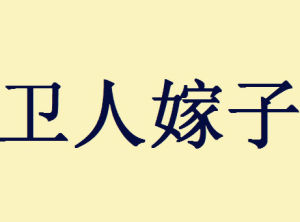 衛人嫁子 衛人嫁子