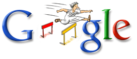 Google Logo2004 Summer Olympics - Hurdles