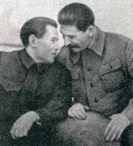 葉若夫與史達林在交談