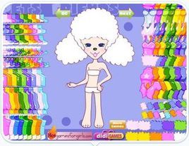 可愛捲髮女孩 可愛捲髮女孩