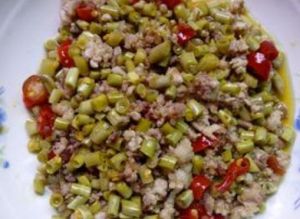 泡豇豆炒肉末 泡豇豆炒肉末