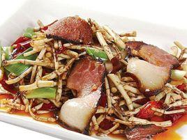 遵義折耳根炒臘肉 遵義折耳根炒臘肉