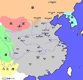 1111年北宋、遼、西夏疆域