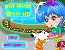 女孩和寵物狗 女孩和寵物狗